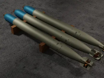 Torpedo G7a Germany WWII Free 3D model