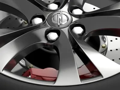 Opel Insignia wheel 3D model