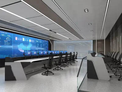 control room 3D model