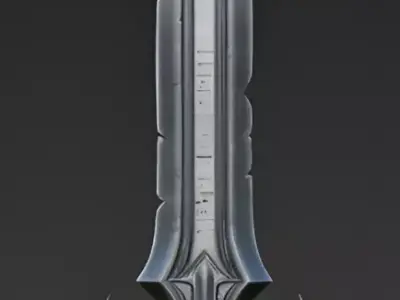 Realistic Medieval Sword 3D Model Low-poly 3D model