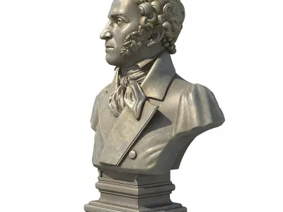 Alexander Sergeyevich Pushkin 3D model