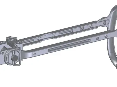 AKMS stock kit 3D model