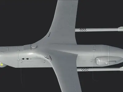 RQ 21 Low-poly 3D model