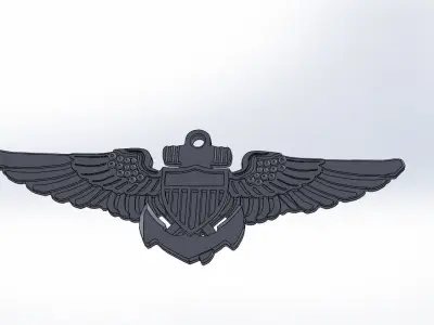 Pilot badge 3D model