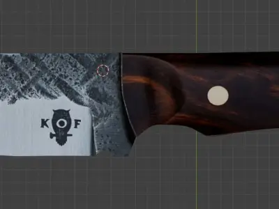 Free hunting knife Free 3D model