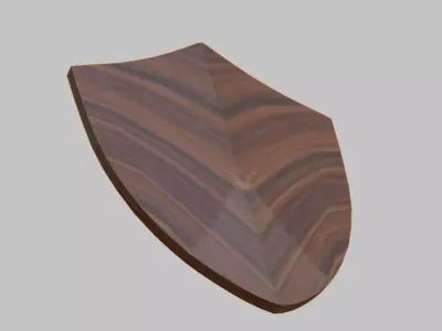 Wooden Shield Free 3D model