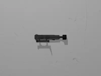 Low Poly M320 Grenade Launcher Game Ready Weapon Low-poly 3D model