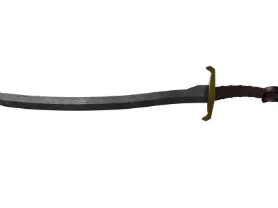 Turkish scimitar Free 3D model