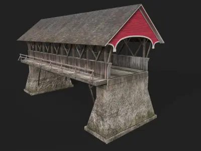 Covered Bridge 3D model