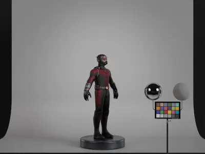 Ant-Man Low-poly 3D model