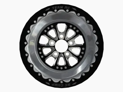 RC Components Exile Drag Rear Wheel Low-poly 3D model