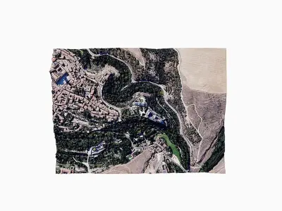 Castle of Segovia-Alcazar Low-poly 3D model