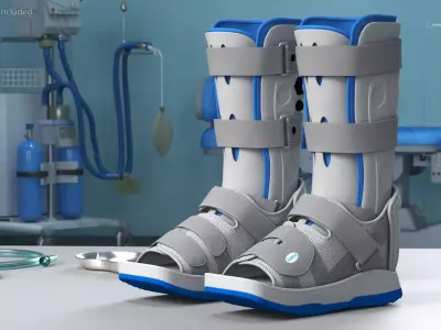 Feet Orthotics Darco with Off-Loading Shoes for 3D Print 3D print model