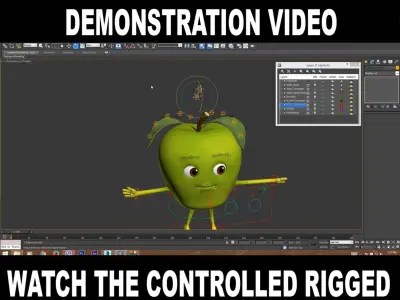 Fruits Rigged Collection 3D model