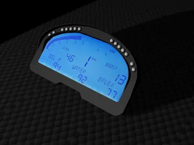 Haltech IQ-3 Low-poly 3D model