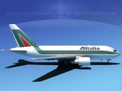 Boeing 767-200ER Alitalia 3D model