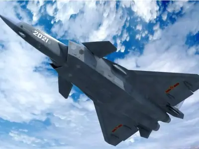 Stealth fighter jet Low-poly 3D model