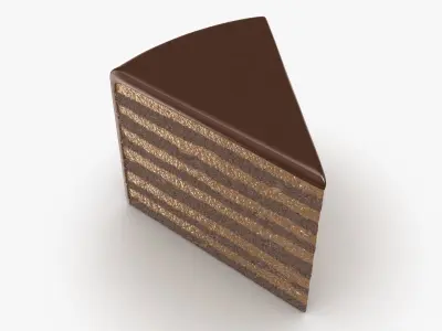 Moist Chocolate Cake 3D model
