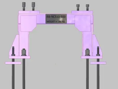 26395-Base for robot NACHI-NC510-Hight 500 3D model