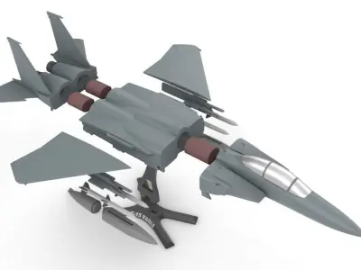 F-15 Eagle 3D print model