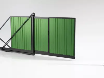 Sliding gates 3D model