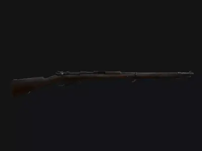Mauser 98k Low-poly 3D model
