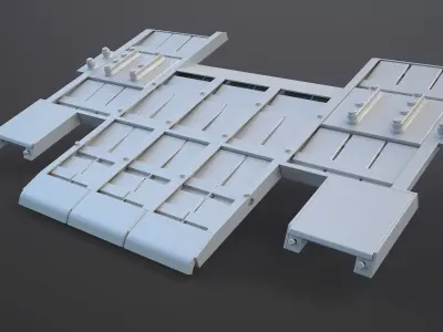 Kontakt-5 - Armour for Tank T-80U 3D model