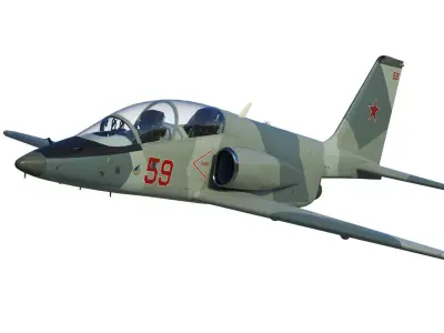 MiG UTS advanced trainer aircraft 3D model
