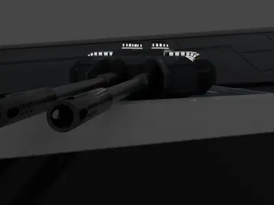 Scimitar-class Attack destroyer Low-poly 3D model