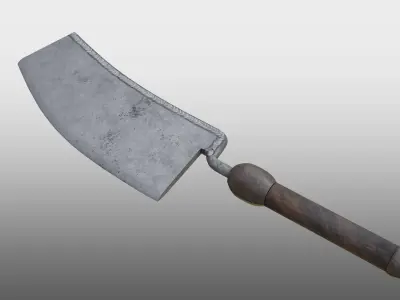 Rusty Cleaver Free low-poly 3D model