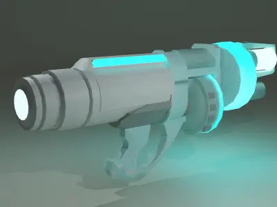 Frost blaster Low-poly 3D model