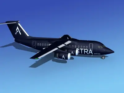 BAe 146-200 Astra 3D model