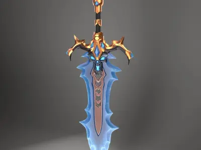 Ice Sword 3D model purchase
