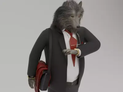 MoonA Businessman  3D model