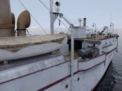 boat Brave Low-poly 3D model