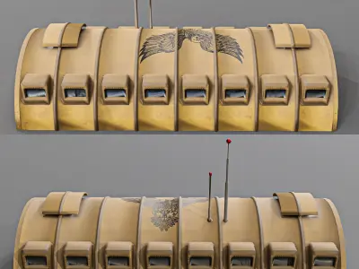 Command base Low-poly 3D model