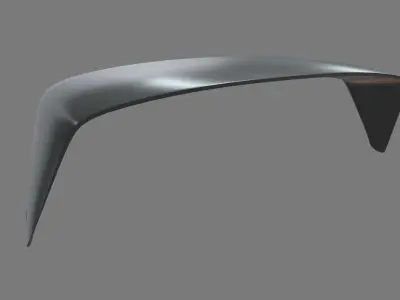 Car Spoiler 016 Low-poly 3D model