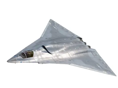 Chengdu J-36 J36 Sixth-Generation Stealth Fighter Jet 3D Model Low-poly 3D model