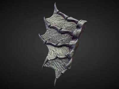 45 WINGS AND FINS high poly sculpts 3D model