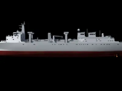 3D Hulun Lake supply ship side number 965 China PLA model 3D model