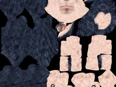 Low poly Ape Model chimpanzee Free low-poly 3D model