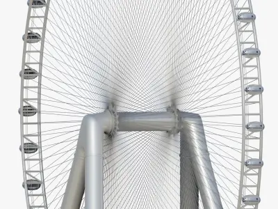 Ain Dubai 3D model purchase