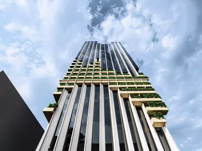 Modern High-rise Building 3D model