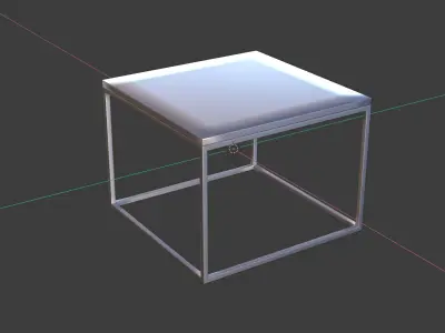 GLASS TABLE Free low-poly 3D model get