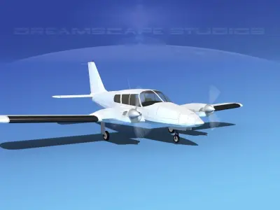 Piper PA-34 Seneca V12 3D model