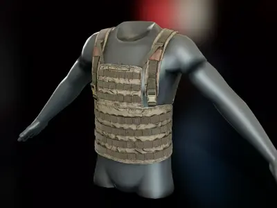 Vimpel Chest Rig Low-poly 3D model