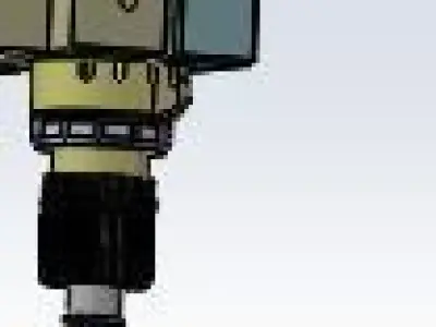 The locking screw mechanism 3D model