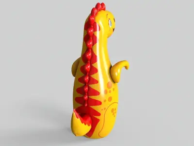 Inflatable Dinosaur Low-poly 3D model