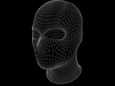 Balaclava v1 001 Low-poly 3D model