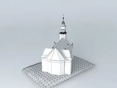 Evangelical church Bystrice nad Olsi Free 3D model
